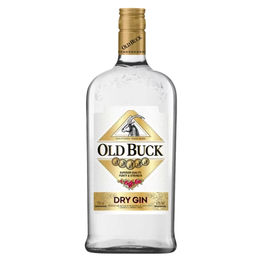 Old Buck Dry Gin 750ml Bottle Delareyville TOPS